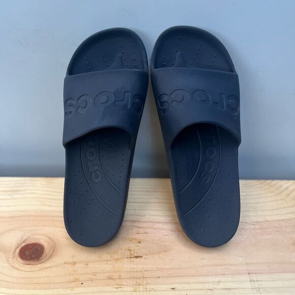 Crocs Black Slide Sandals - Picture 2 of 3